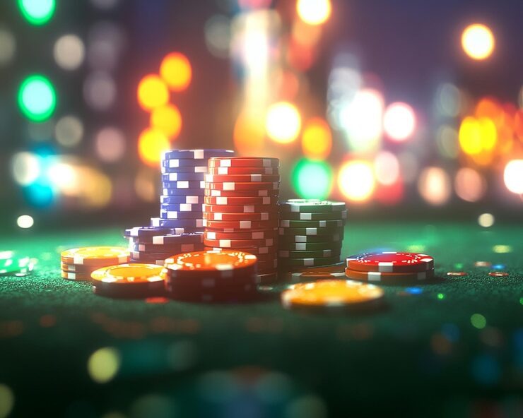 Live roulette table with spinning wheel and betting layout